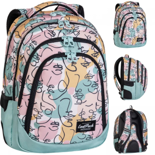 CoolPack viackomorový školský batoh, viacfarebný, 28 rokov